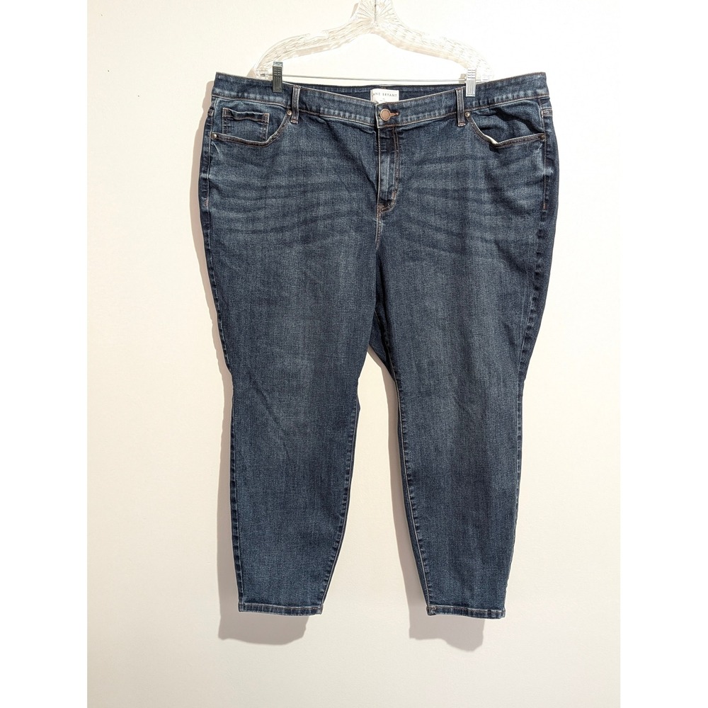 Lane Bryant Jeans Women 28S Blue Mid Rise Signature Fit Skinny